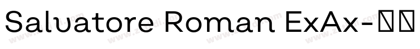 Salvatore Roman ExAx字体转换